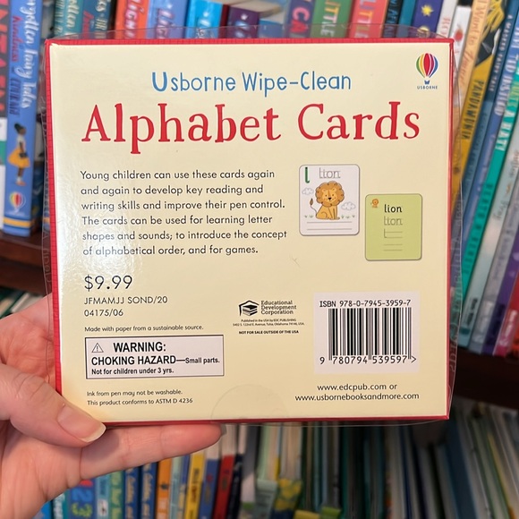 🔥 5 for $25 | Usborne Books | Wipe-Clean Alphabet Cards (used) - Picture 2 of 2
